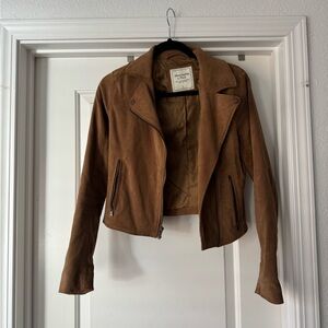 Abercrombie & Fitch Tan Leather Jacket